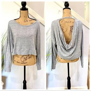 BCBG MaxAzria open back sweatshirt